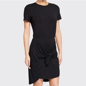 EUC Veronica Beard Bernice Stretch Jersey
Front Tie Dress Black Size Medium